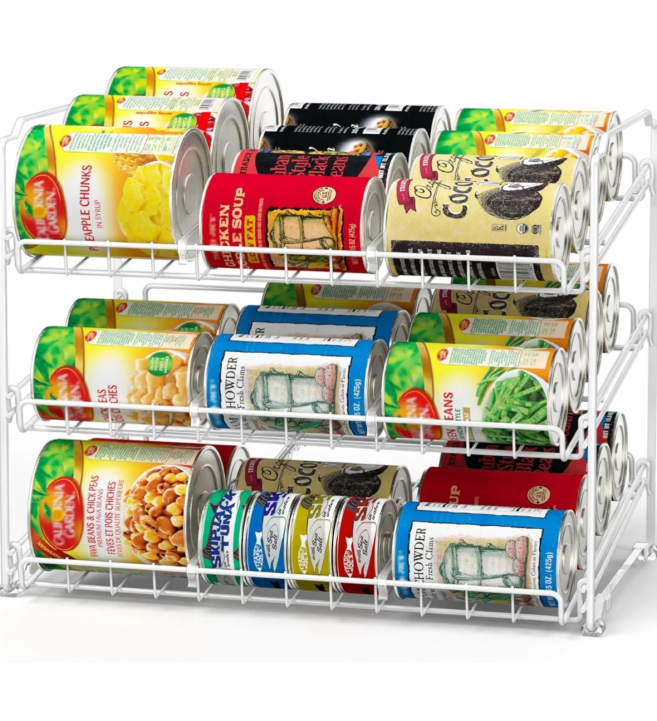 3-Tier Stackable Can Rack Organizer thumbnail