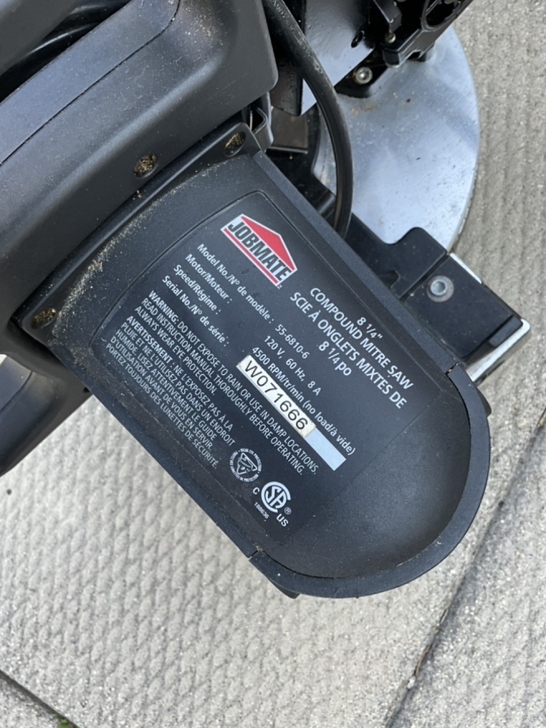 Jobmate 8 1/2" Compound Mitre Saw - photo 3
