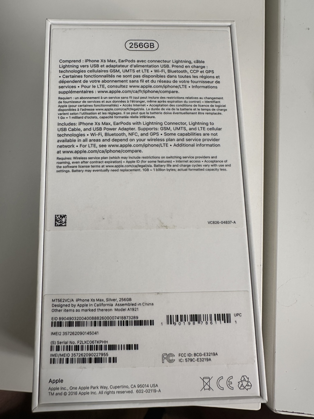iPhone Xs Max - Silver - 256gb - photo 5