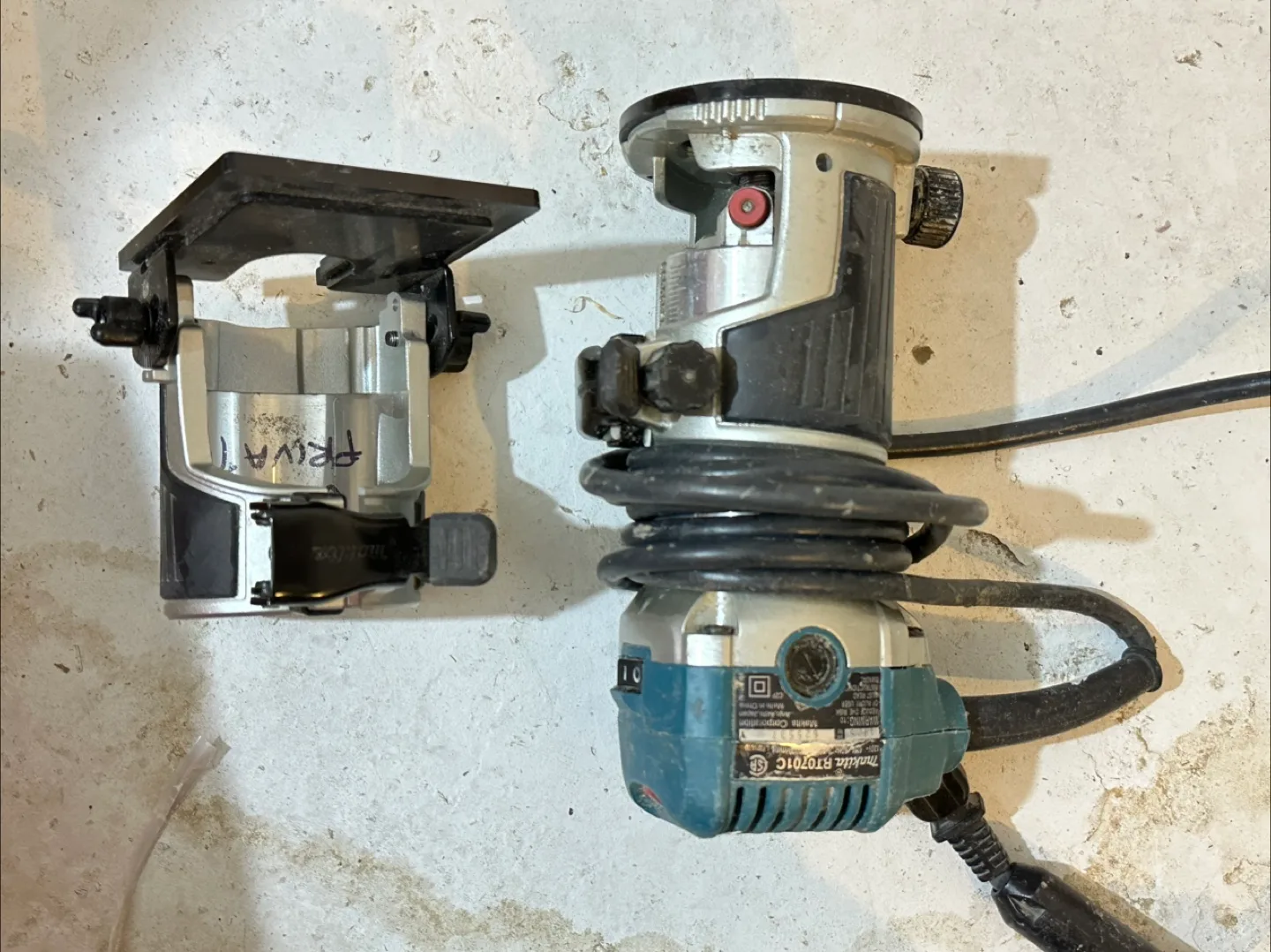 Makita BT0701C Router with an angle guide thumbnail