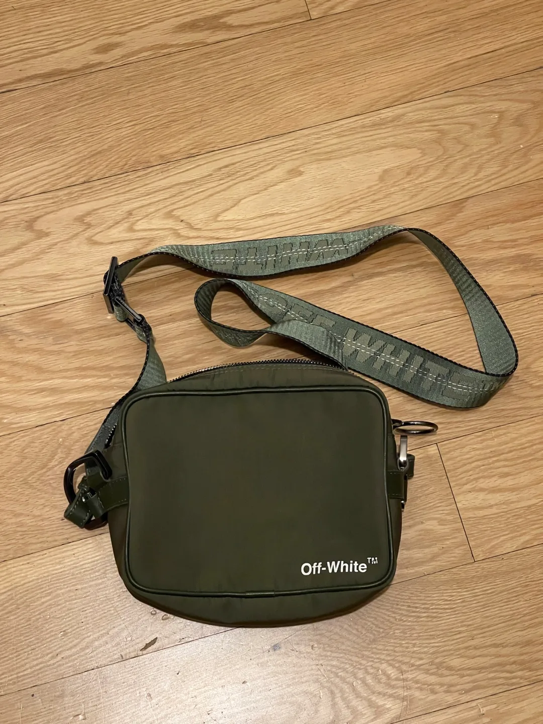 Off-White Olive Green Crossbody Bag thumbnail