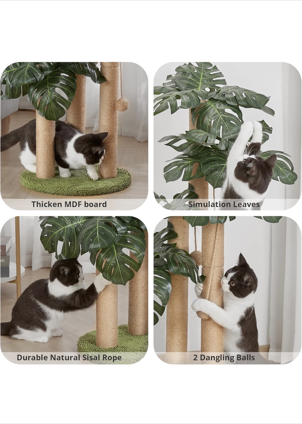 🐾 Jungle-Inspired Cat Scratching Post – Stylish & Functional 🐾 - photo 4