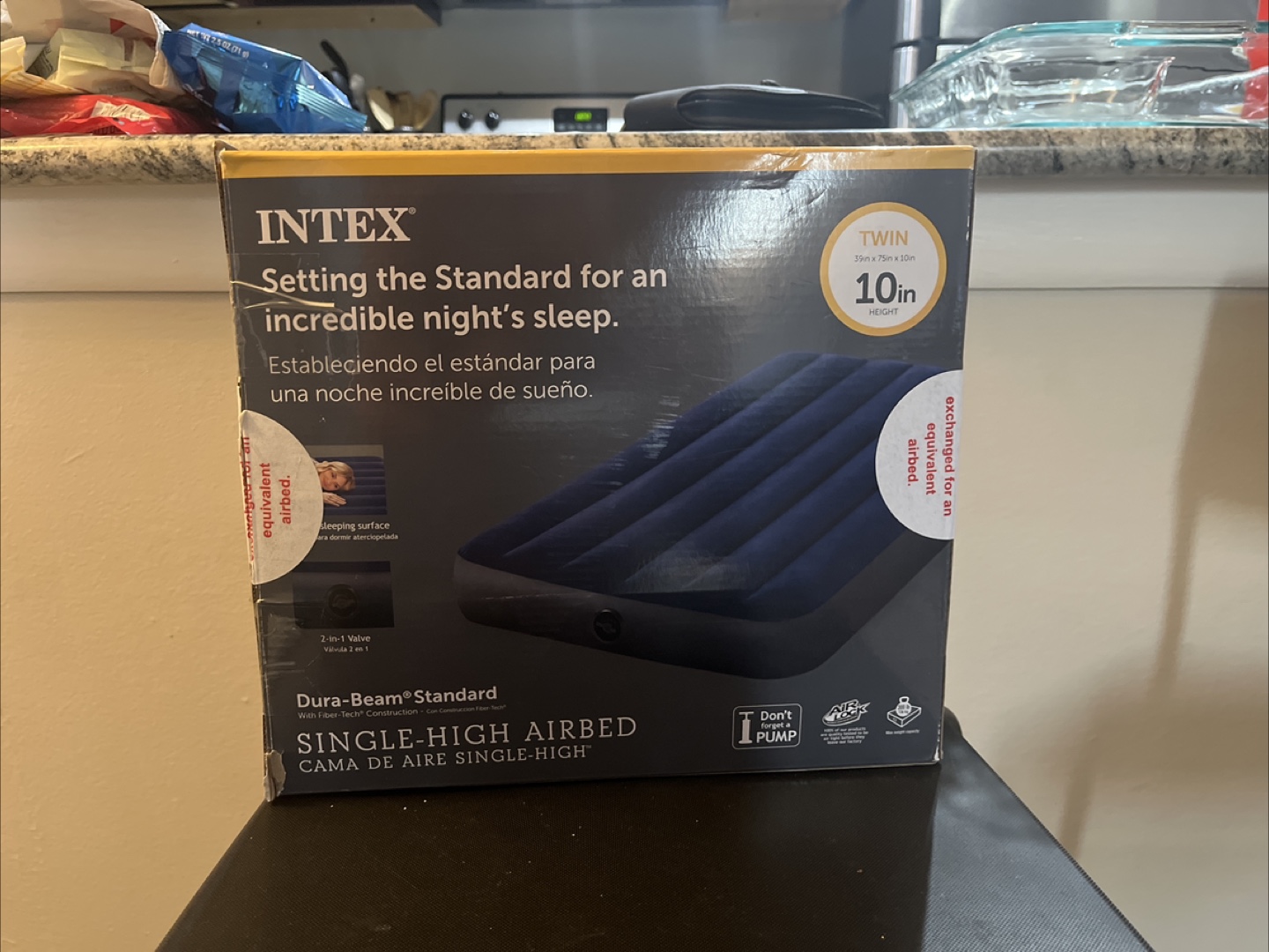 Intex Twin Single-High Airbed - New in Box!