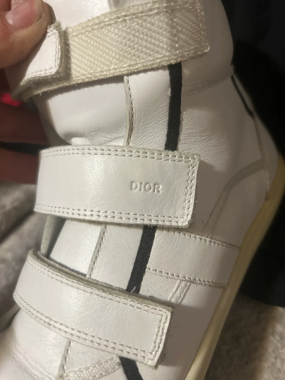 Dior White High-Top Sneakers - Size 37 image indicator(4)