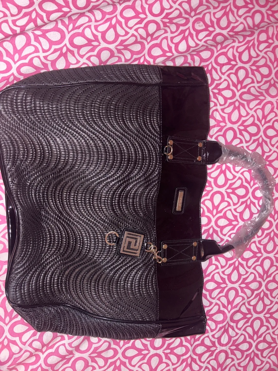 Versace Black Tote Bag thumbnail