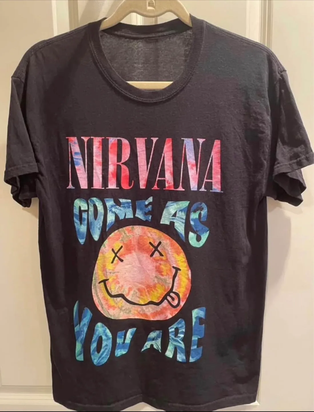 Nirvana "Come As You Are" Black T-Shirt thumbnail