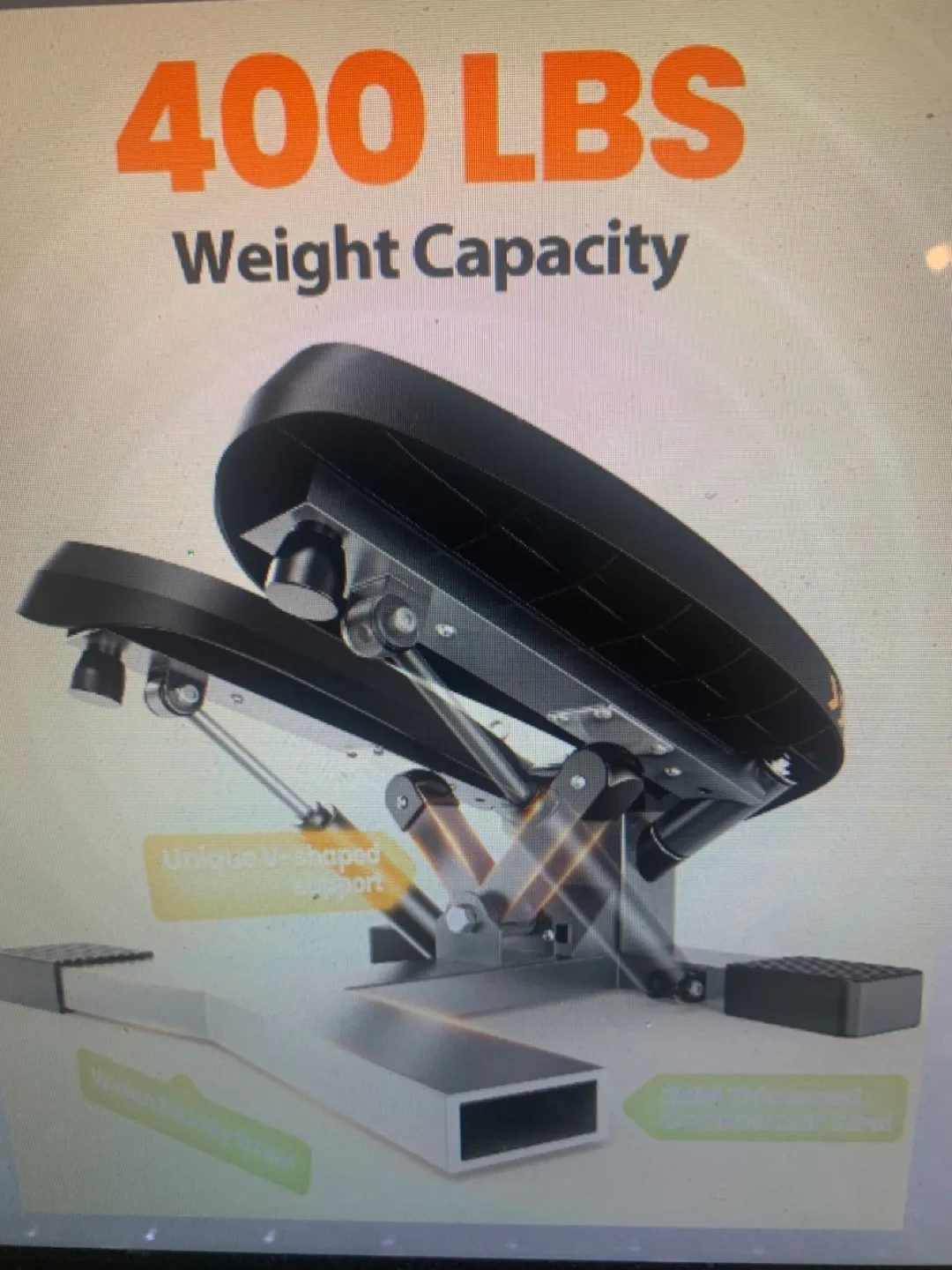 Sportsroyals Mini Stair Stepper with Resistance Band image indicator(2)