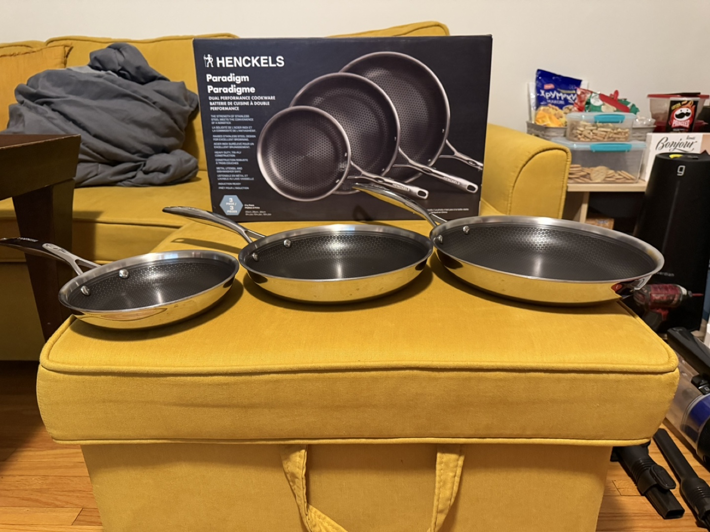 Henckels Paradigm Stainless Steel Skillet Set 3-piece