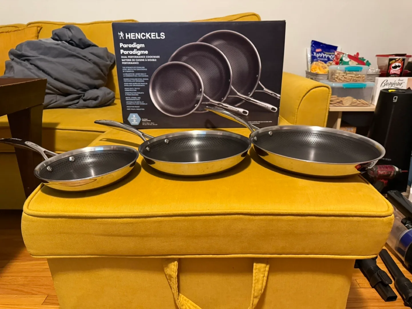 Henckels Paradigm Stainless Steel Skillet Set 3-piece thumbnail