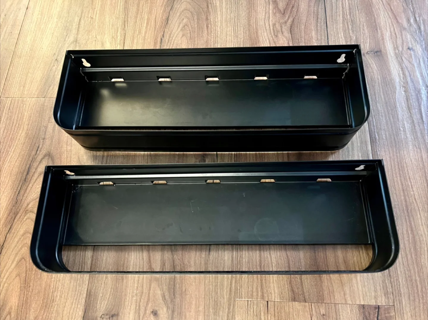 IKEA LILLASJÖN Black Metal Wall Shelf thumbnail