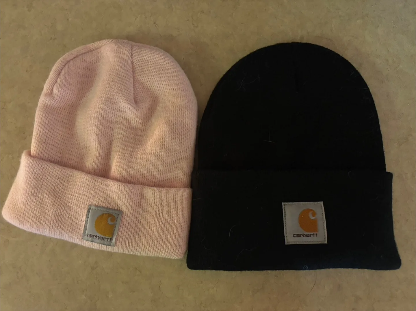 Carhartt Beanies - Pink & Black thumbnail