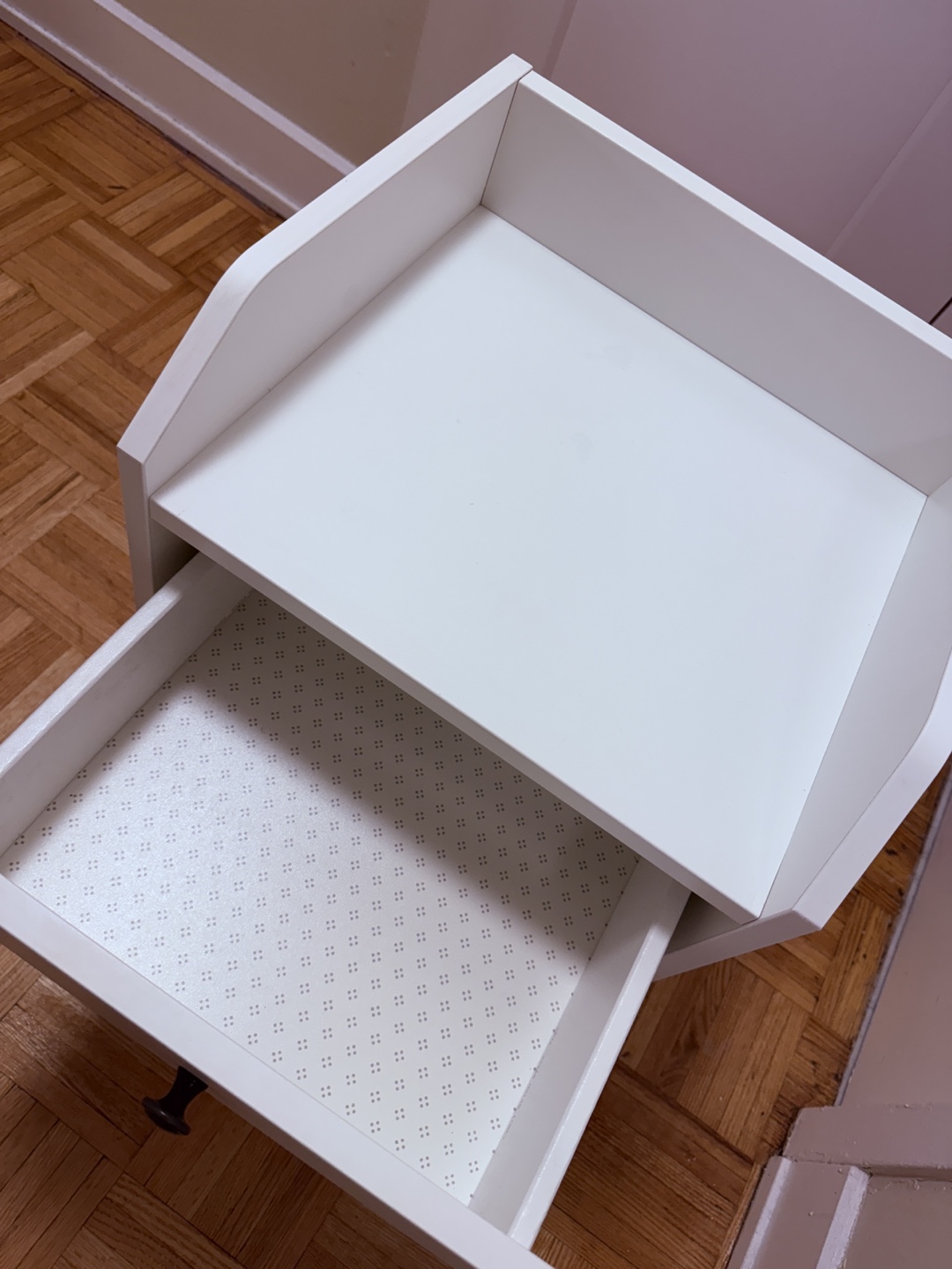 IKEA Hauga White Nightstand - Like New! - photo 2