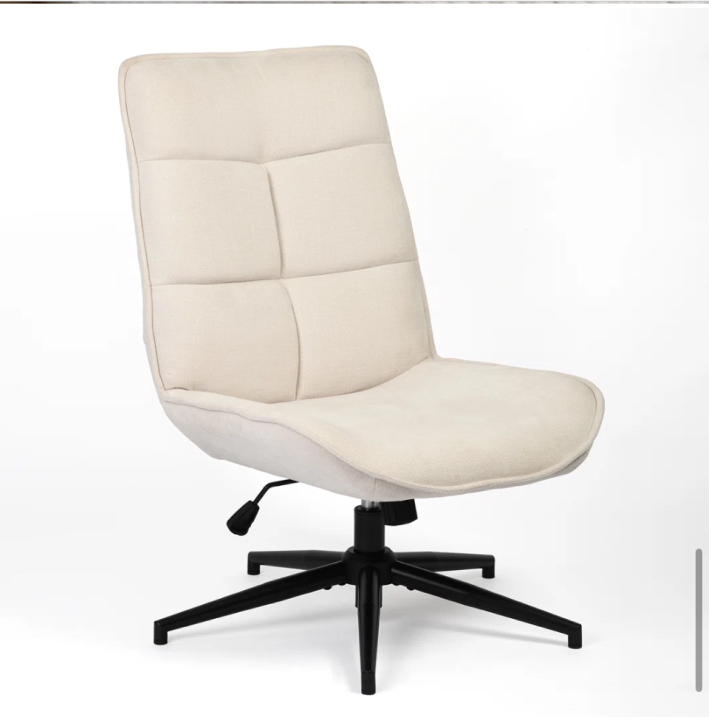 George Oliver Beige Swivel Desk Chair