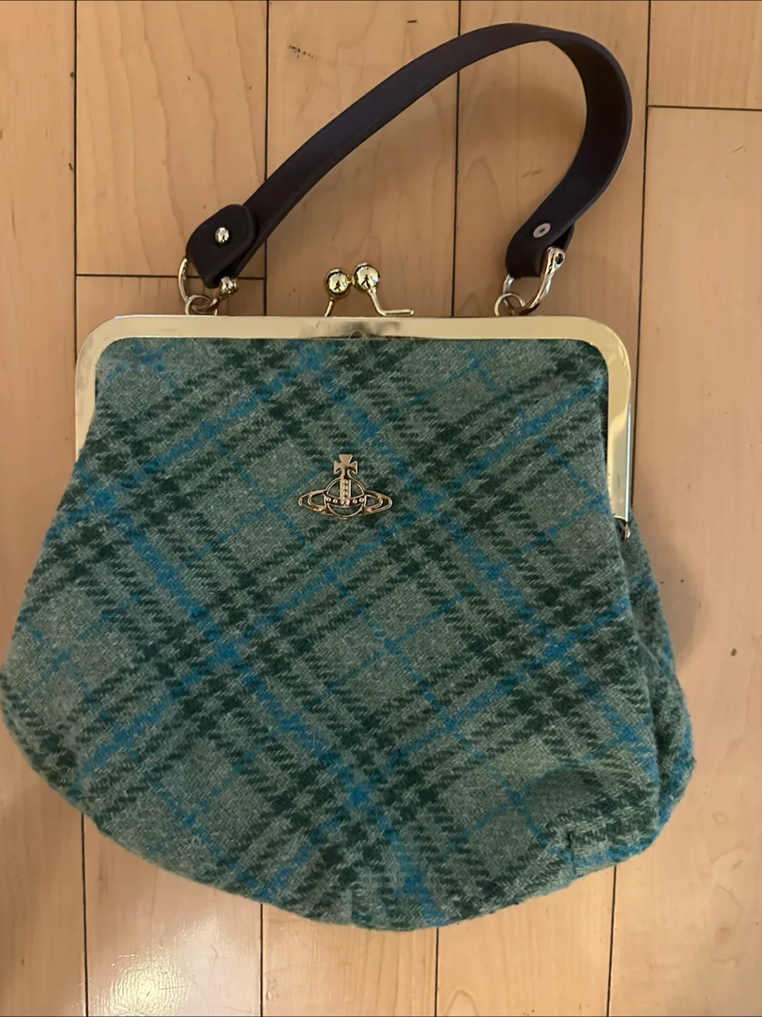 Vivienne Westwood Harris Tweed Frame Purse thumbnail