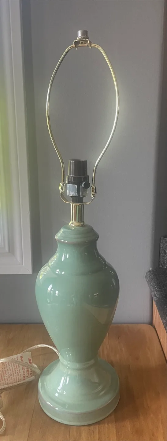 Green Ceramic Table Lamp thumbnail