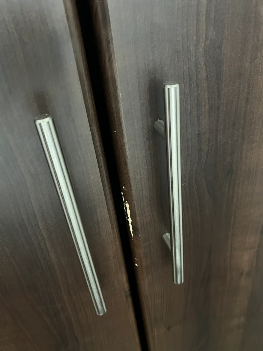 Solid Dark Brown wooden Wardrobe with Shelves image indicator(3)