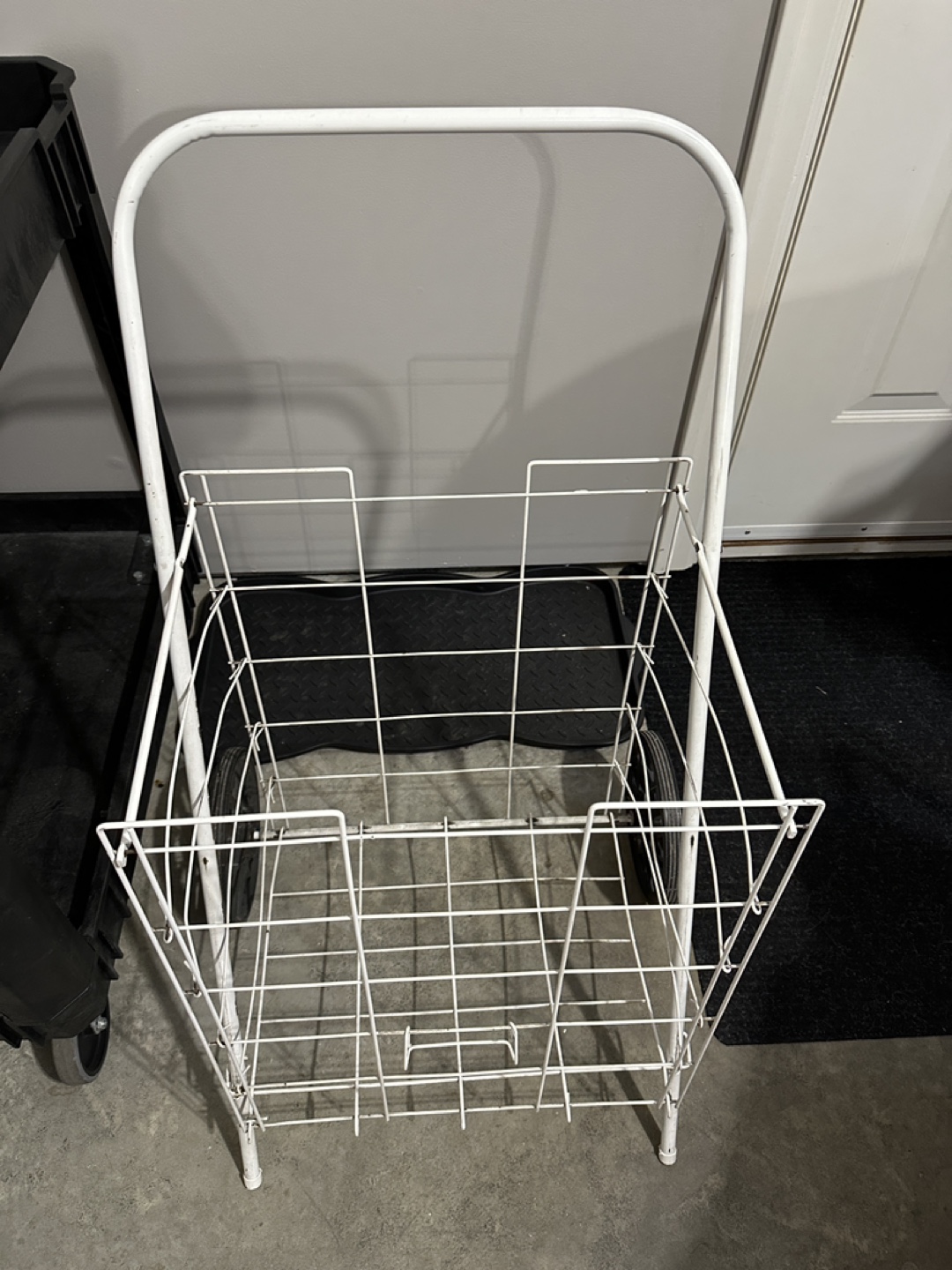 White Folding Shopping Cart