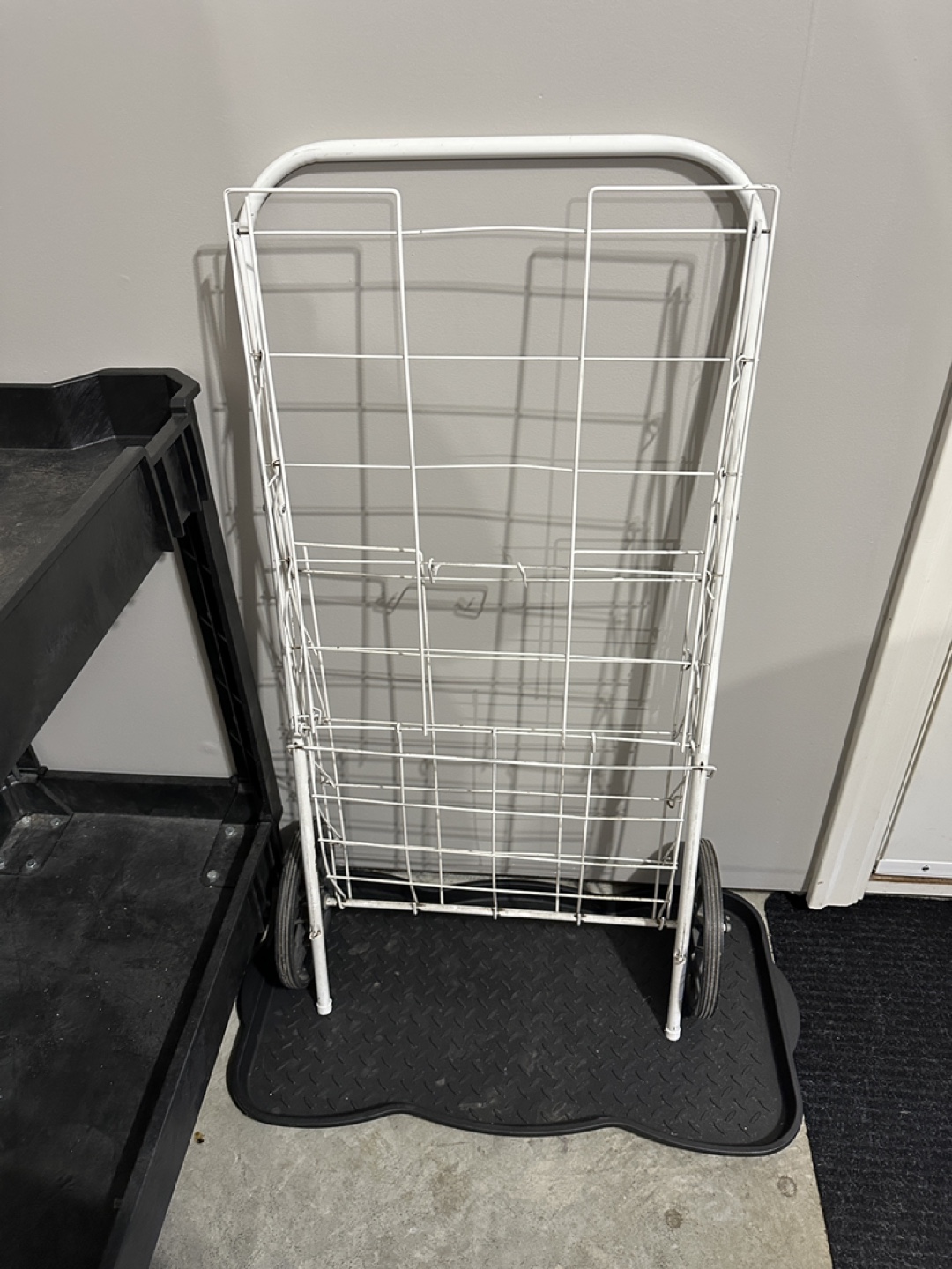 White Folding Shopping Cart - photo 2