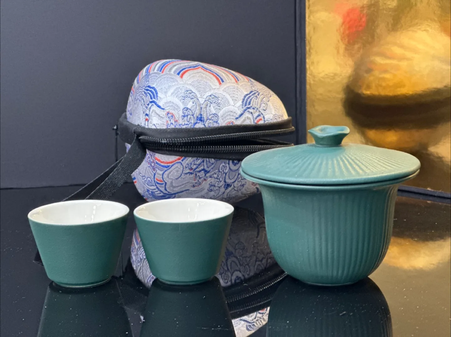 Portable Tea Set with Travel Case thumbnail
