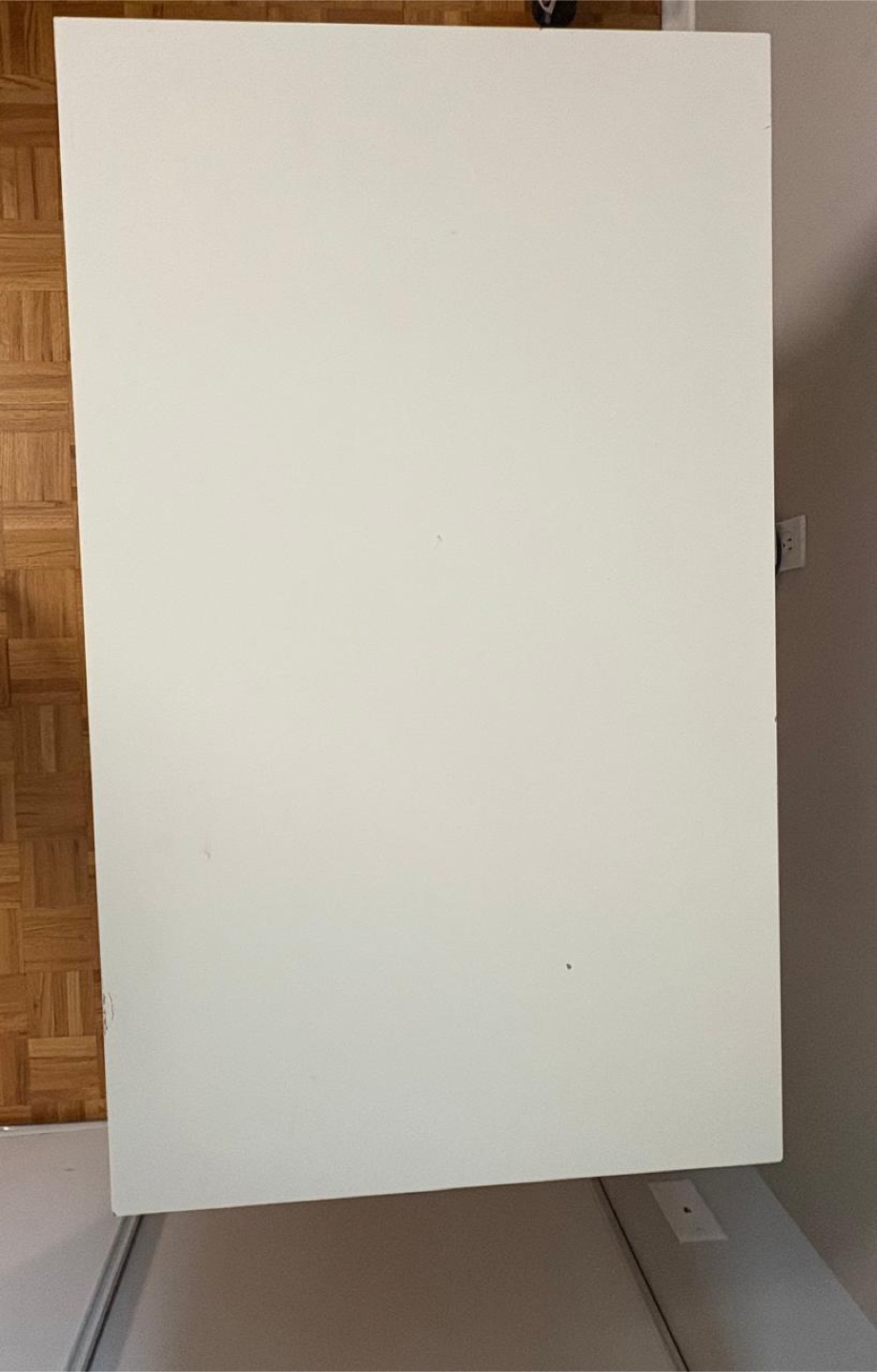 White Desk with Black Legs - photo 2