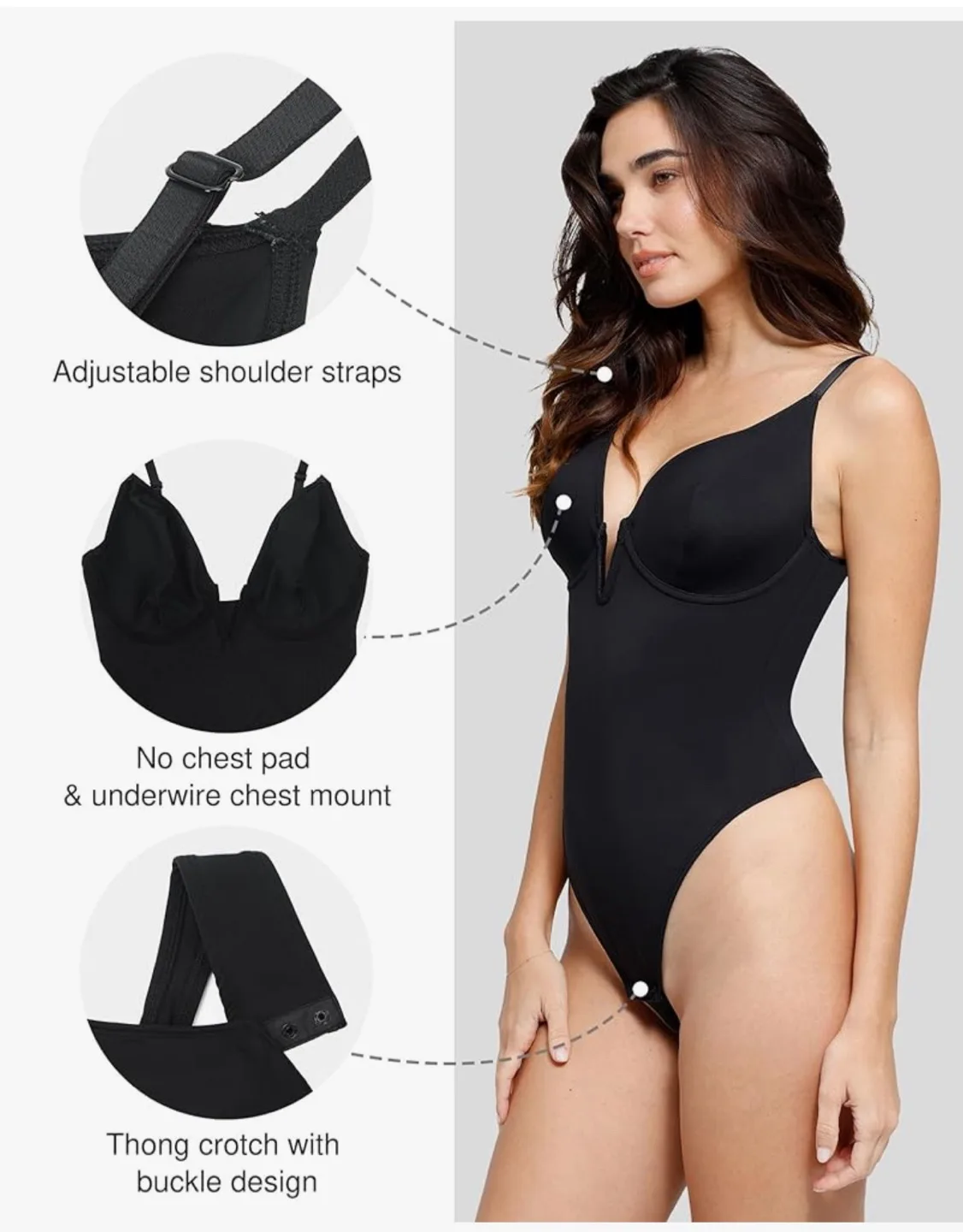 Popilush Black Bodysuit 🇨🇦 image indicator(5)