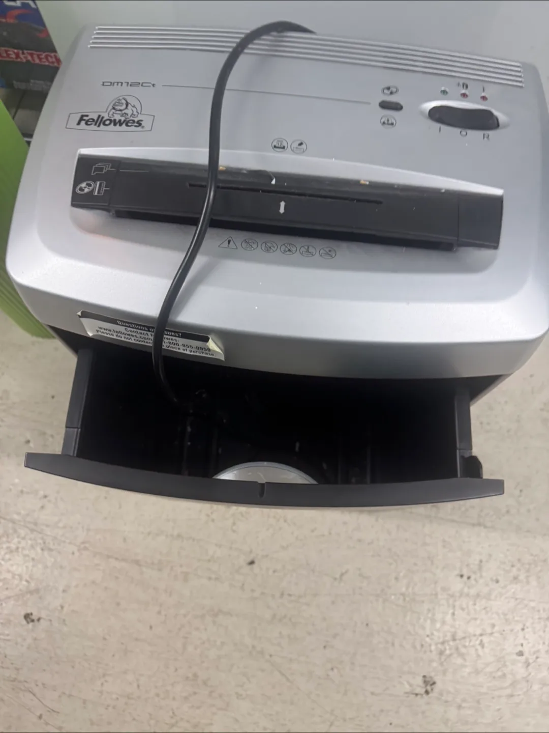 Fellowes DM12Ci Paper Shredder image indicator(4)