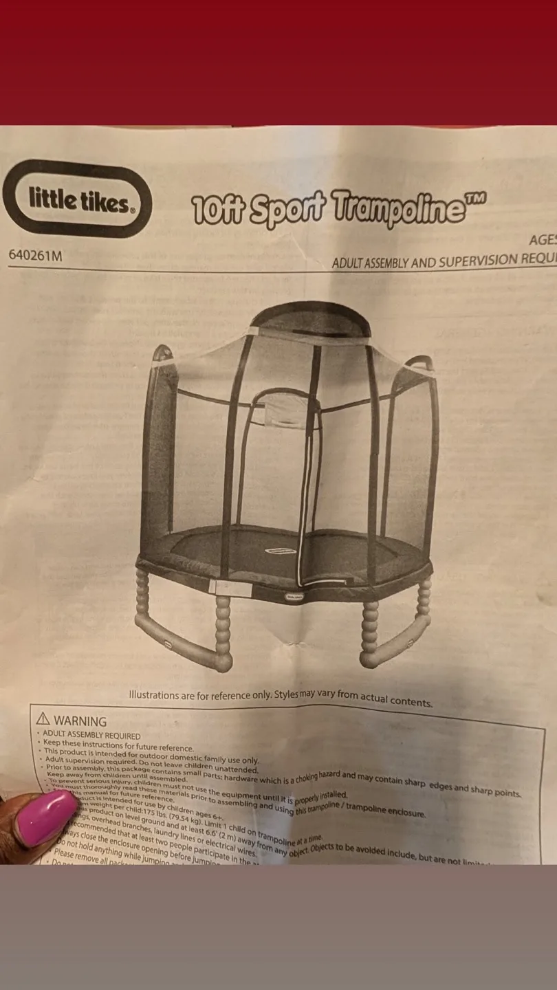 Little Tikes 10ft Sport Trampoline image indicator(6)