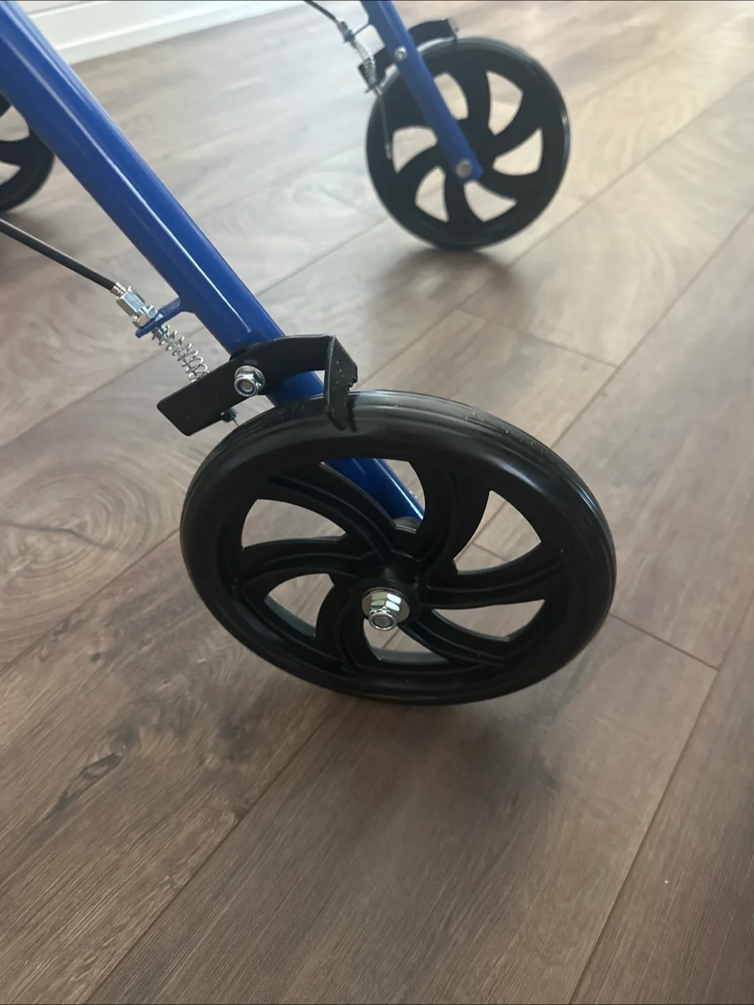 Living Basics Blue Folding Walker with Seat image indicator(5)