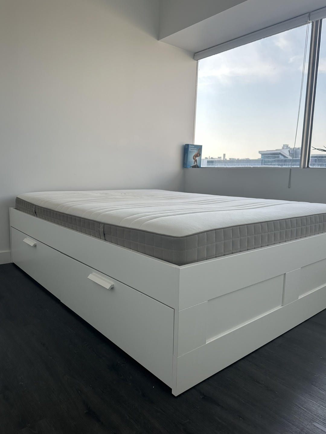 Ikea bed frame with 4 drawers and Mattress - photo 3