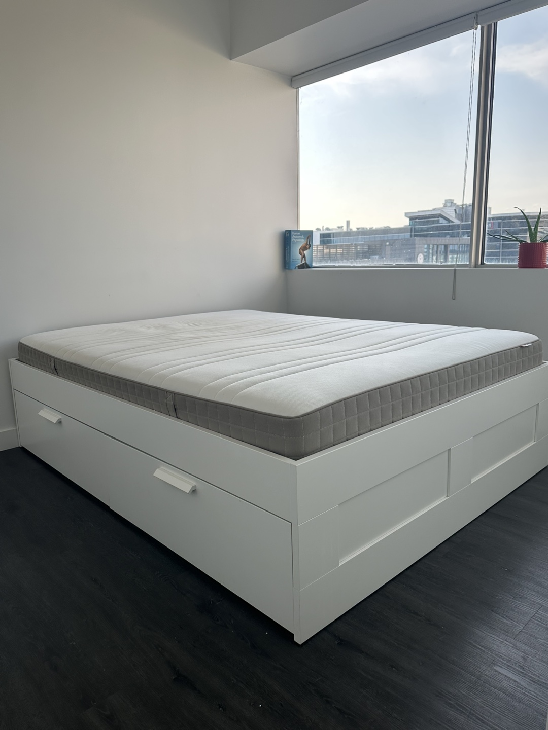 Ikea bed frame with 4 drawers and Mattress - photo 4