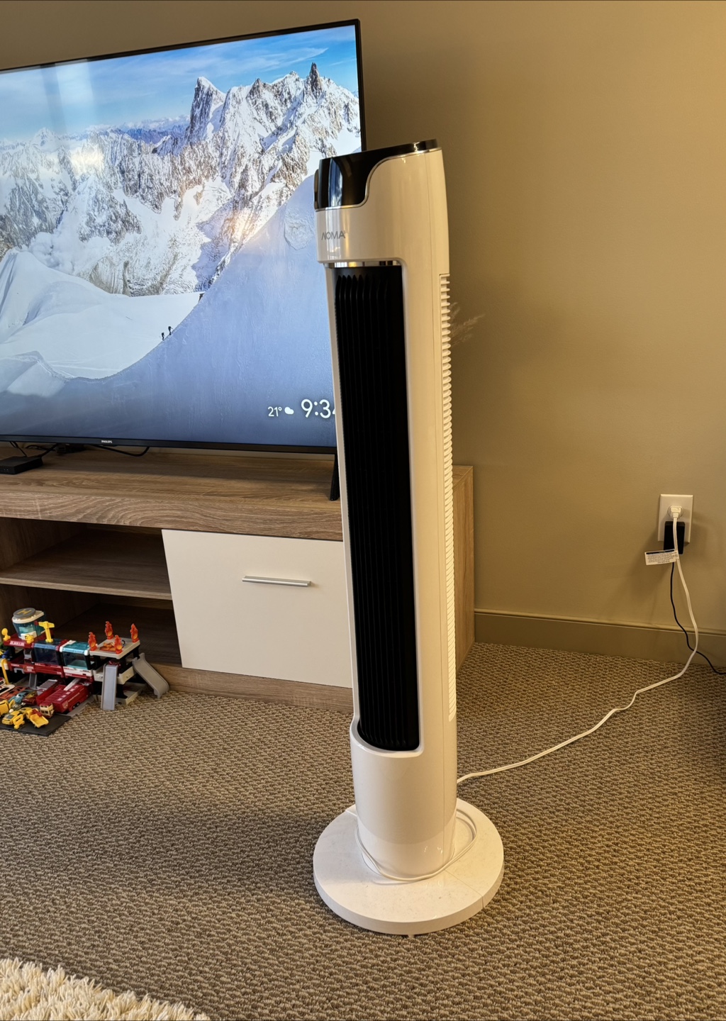Noma Tower Fan with Remote (use less than 1 year)