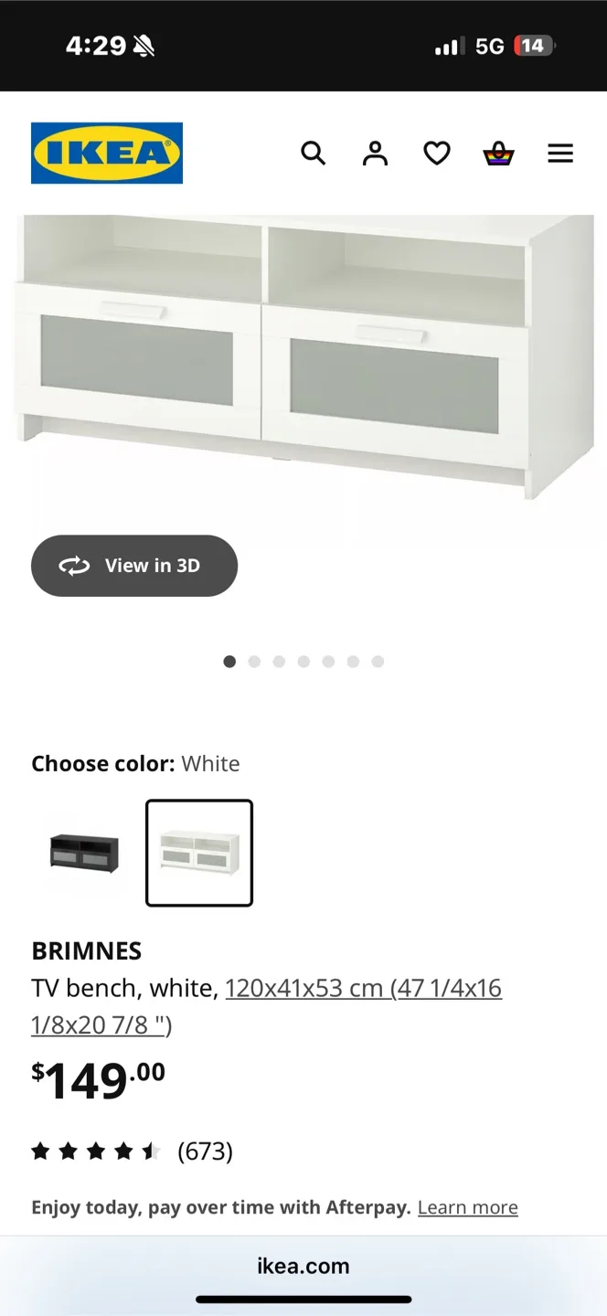 Ikea TV Stand - Mint Condition and scratchless thumbnail