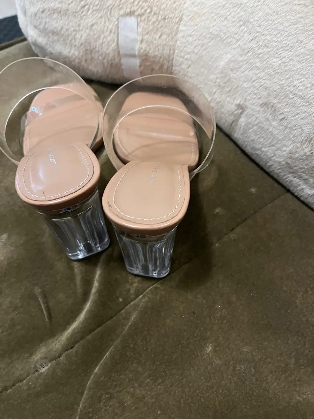 Zara Basic Collection Clear Heels - Size 36 thumbnail