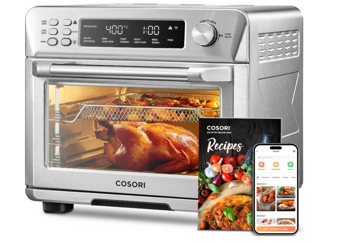 Cosori 10-in-1 Smart Air Fryer Toaster Oven