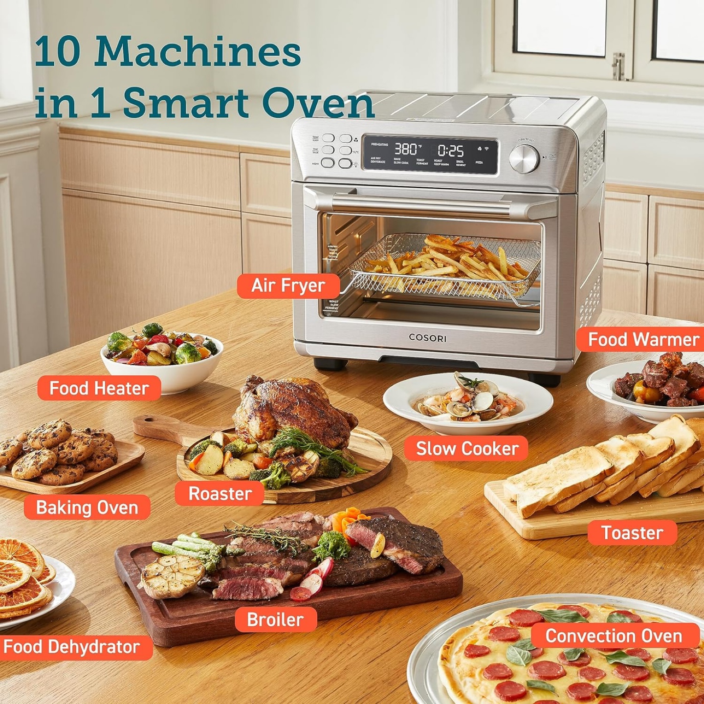 Cosori 10-in-1 Smart Air Fryer Toaster Oven - photo 3