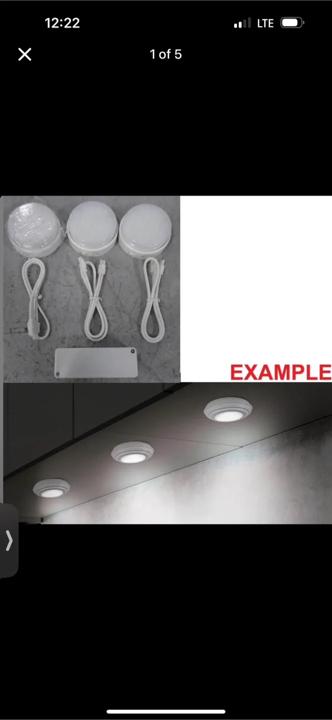 Thomas Lighting FPK100 Under Cabinet Puck Light Kit thumbnail