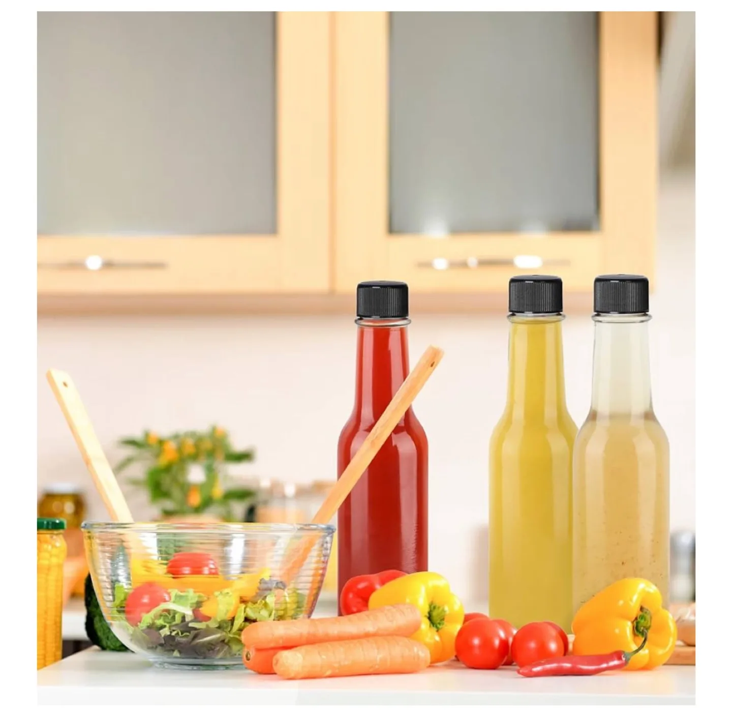 5oz Glass Hot Sauce Bottles - 12 pcs thumbnail