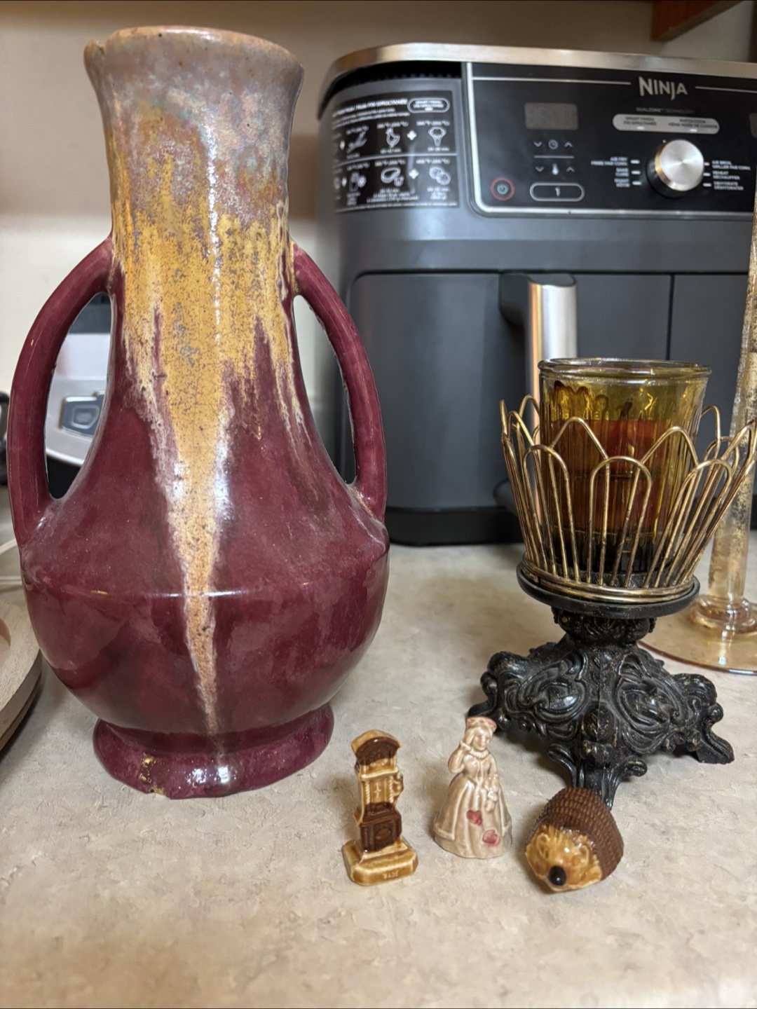 Home Decor Lot: Lamp, Vase, Quartz, Frame, etc - photo 5