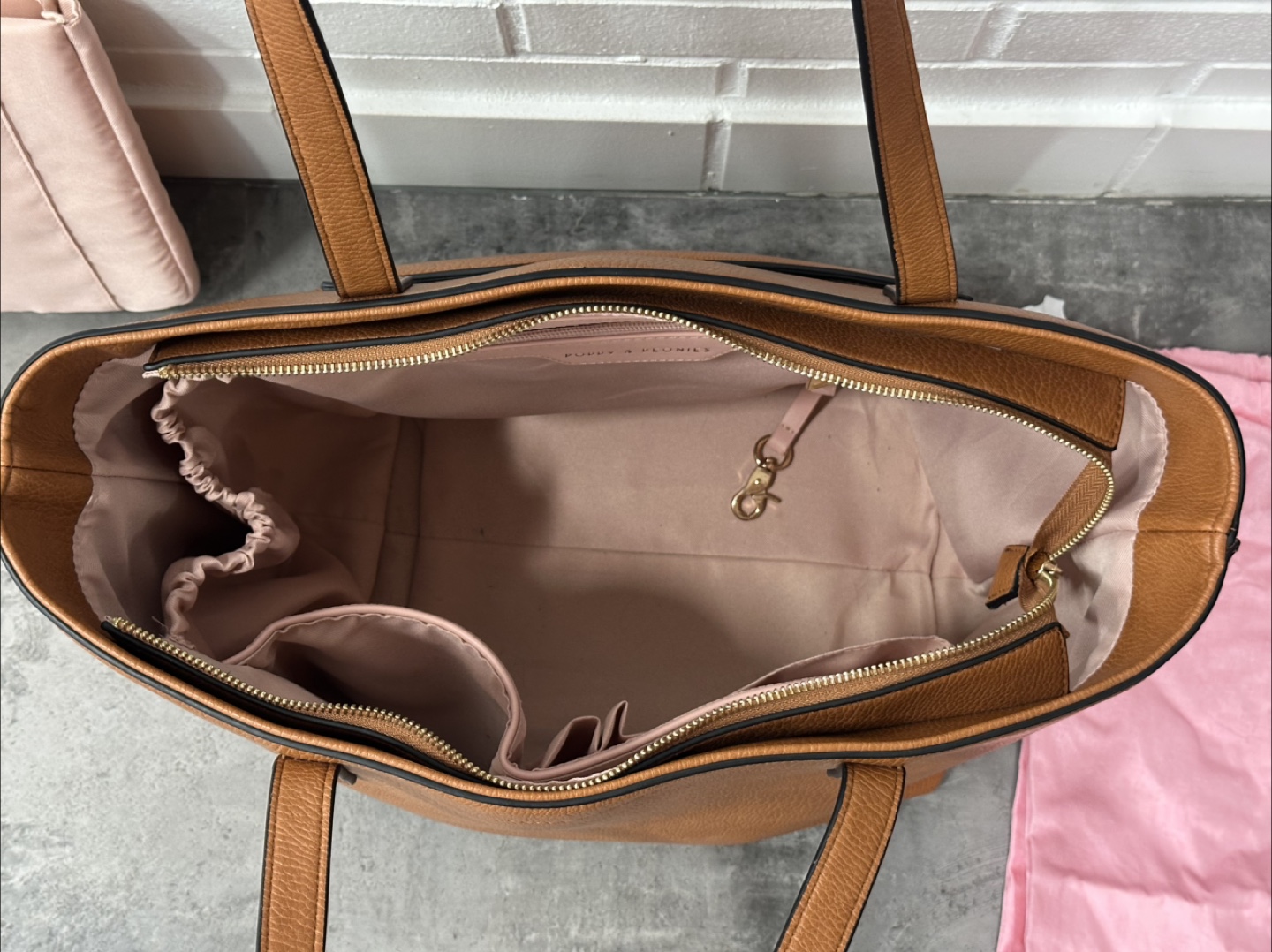 Poppy & Peonies Brown Tote Bag - photo 3