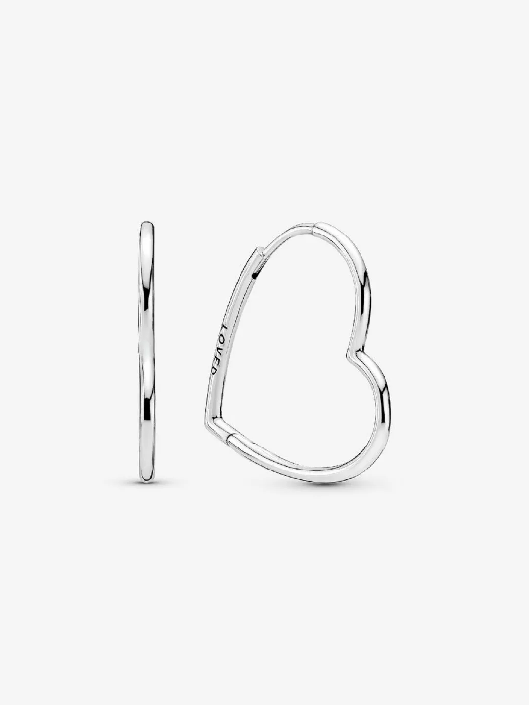 Pandora LOVED Heart Hoop Earrings thumbnail