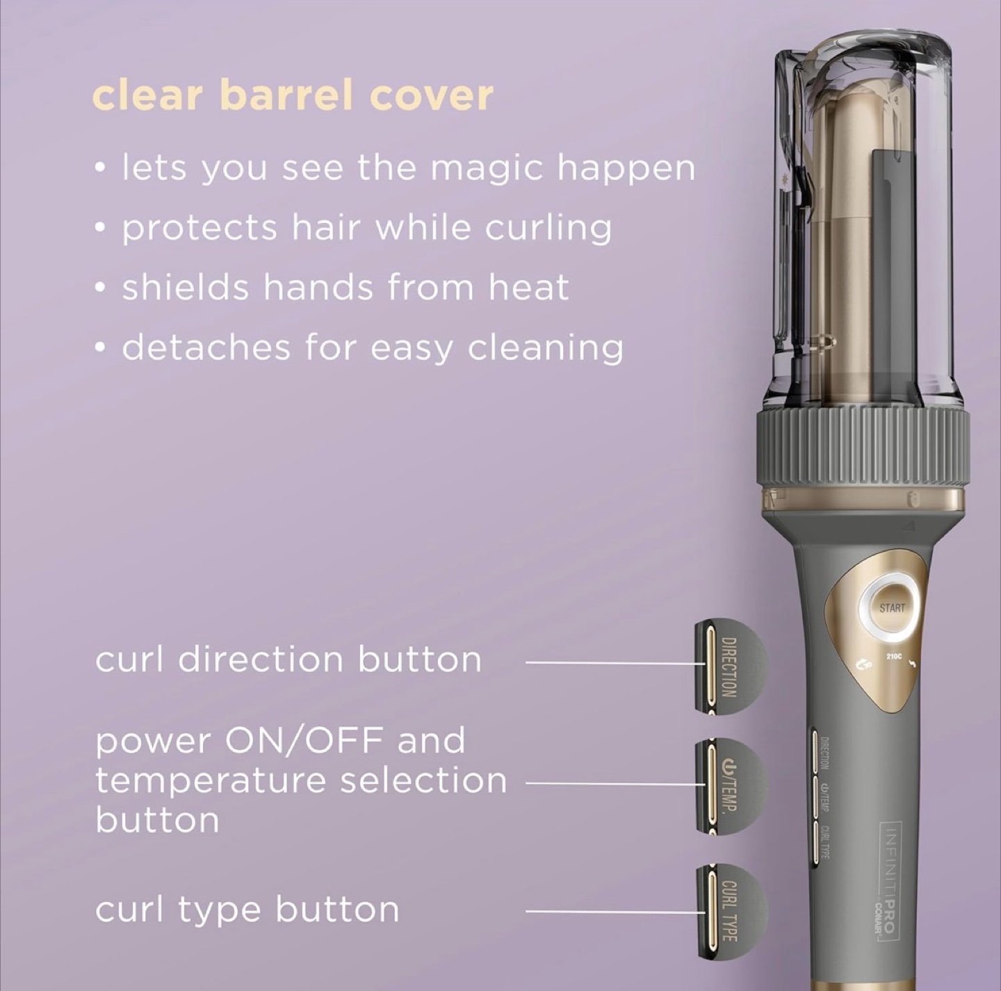 InfinitiPRO Curl Secret Ceramic Auto Curler - 1 1/4 inch - photo 4