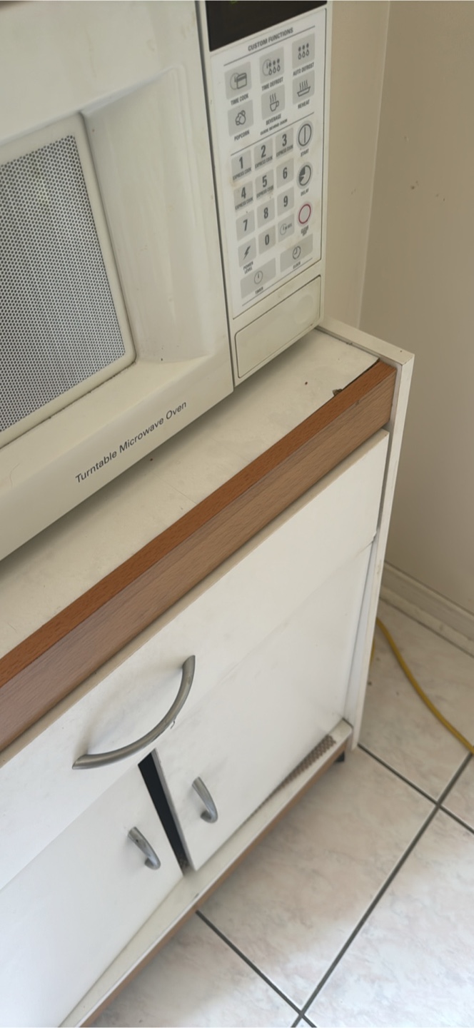 Microwave cart with storage - photo 4