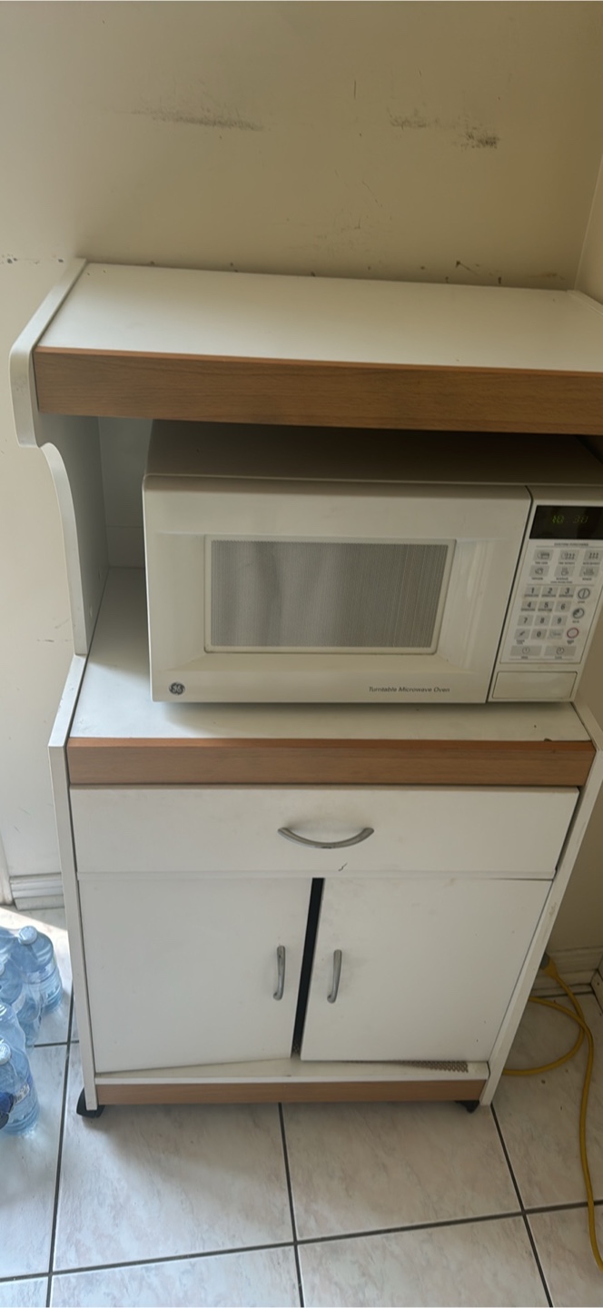 Microwave cart with storage - photo 2