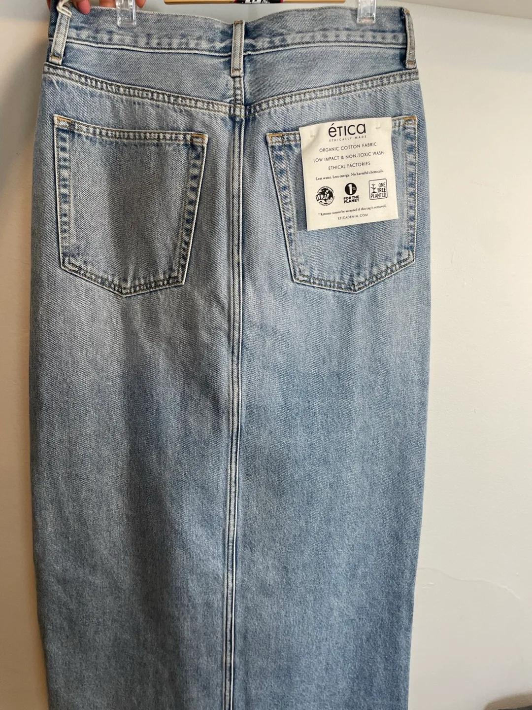 Etica Ingrid Split Denim Skirt thumbnail