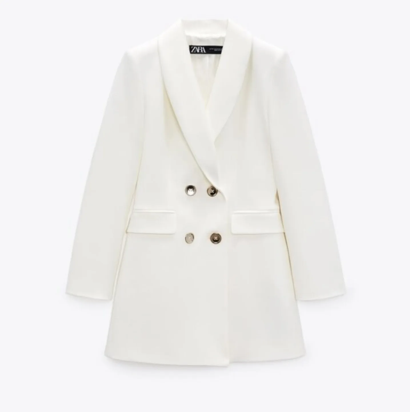 Zara White Blazer Dress - Size M thumbnail
