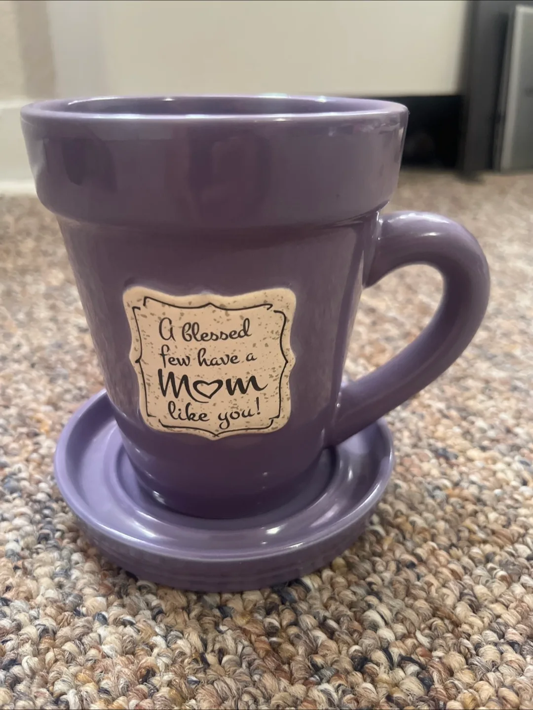 Divinity Boutique Lavender Mug with Saucer thumbnail