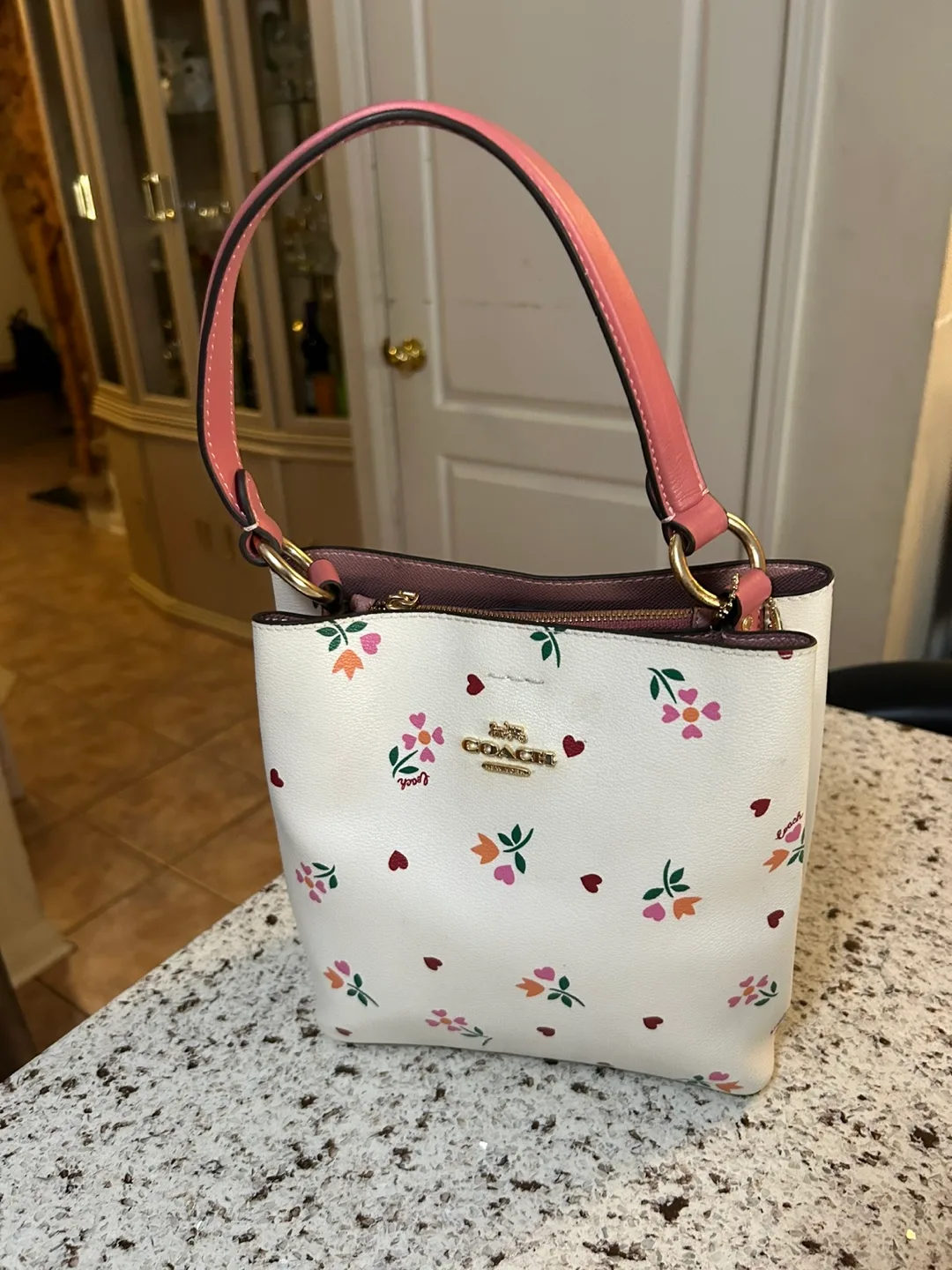 Coach Dempsey Bucket Bag 15 In Floral Print thumbnail