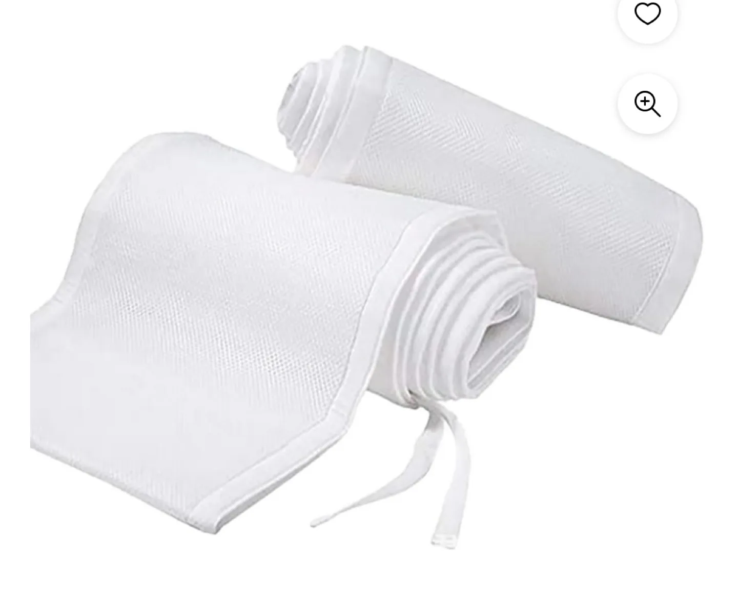 BreathableBaby Crib Liner - White thumbnail