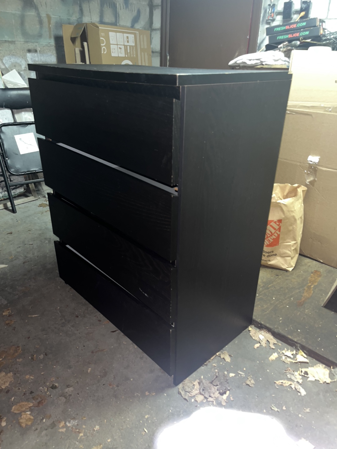 IKEA Hemnes Black-Brown 4-Drawer Dresser - photo 3