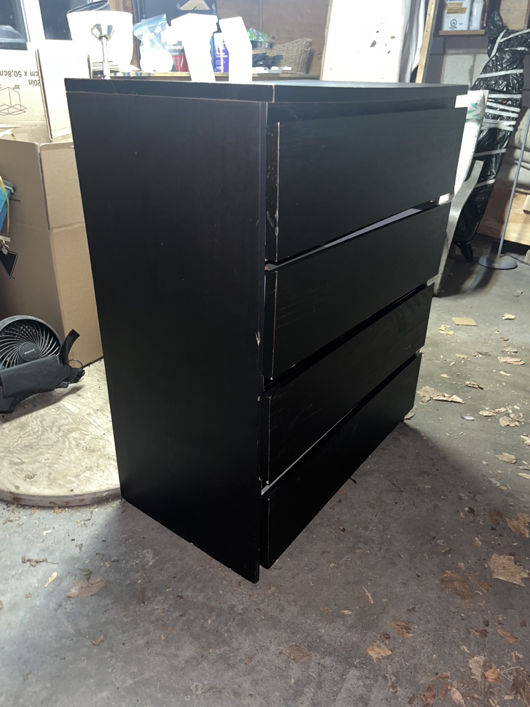 IKEA Hemnes Black-Brown 4-Drawer Dresser - photo 2